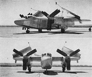 Warbird Picture - The XA2J-1 with folded wings