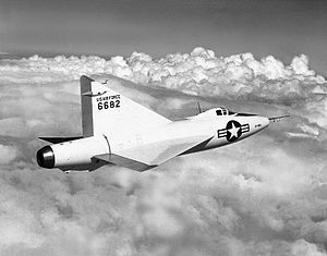 Warbird Picture - A photo of the Convair XF-92 in flight, courtesy of NASA