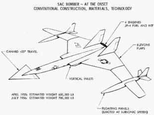 Airplane Picture - NAA's original proposal for WS-110A. The 