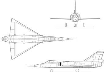 Airplane picture: F-106 Drawing