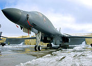 Airplane Pictures - A B-1B on display for family and friends at Ellsworth AFB, 2003