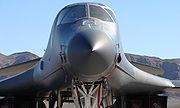 Airplane Pictures - B-1B nose view with small canards shown