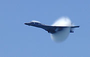 Airplane Pictures - A B-1B makes a high-speed pass at the Pensacola Beach air show, 2003