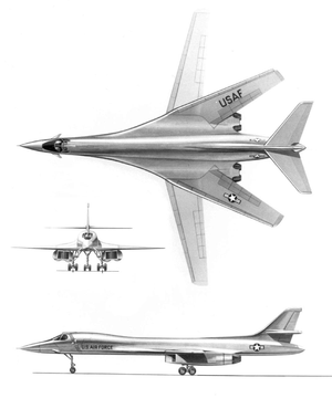 Airplane Pictures - b-1a orthographic
