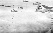 Airplane Pictures - B-17G of the 384th Bomb Group on the bomb run