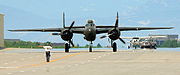 Airplane Pictures - B-25H Barbie III taxiing at Centennial Airport, Colorado