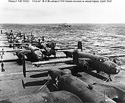 Airplane Pictures - Doolittle Raid B-25Bs aboard USS Hornet