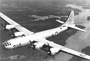 Airplane Pictures - A Superfortress returns from a training mission, to its base at this Army Air Field Training Command B-29 Transition School