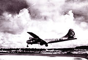 Airplane Pictures - Enola Gay, a Silverplate version of the Boeing B-29 Superfortress landing after delivering Little boy over Hiroshima