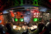 airplane pictures - Lower deck of the B-52 dubbed the battle station.