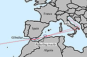 airplane pictures - Southerly route of the Operation Chrome Dome airborne nuclear alert