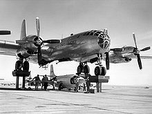 Airplane Picture - Bell X-1-3, aircraft #46-064, being mated to the B-50 mothership for a captive flight test on 9 November 1951. While being de-fueled after this flight it exploded, destroying itself and the B-50, and seriously burning Joe Cannon. X-1-3 had only completed a single glide flight on 20 July.[1]