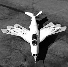 Airplane Picture - A composite photograph showing the Bell X-5’s variable-sweep wing.