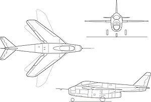 Airplane picture - X-5 diagram