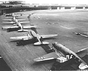Airplane Pictures - C-47s unloading at Tempelhof Airport during Berlin Airlift.