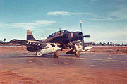 Warbird pictures - A 1st SOS A-1E carrying a BLU-72/B, 1968.