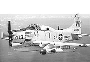 EA-1F (AD-5Q) ECM-aircraft, BuNo 135010, of CVW-9 in 1966