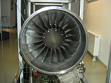 Airplane Picture - The aircraft's turbofan engine (front)