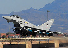 Airplane Picture - A Royal Air Force Eurofighter Typhoon FGR4 at Nellis AFB in Nevada, USA