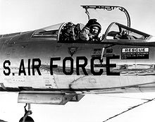 Chuck Yeager in the cockpit of an NF-104, 4 December 1963