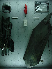 Airplane Picture - Parts of the downed F-117 on display in the Military Museum in Belgrade.