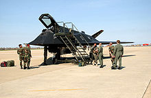 Airplane Picture - An F-117A parked at Langley AFB, Virginia.