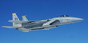 Airplane picture - USAF F-15C over Florida