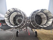 Airplane picture - Pratt & Whitney F100 turbofan engines of an F-15C Eagle