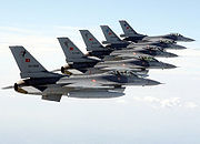 Airplane Pictures - Turkish Air Force F-16s in formation