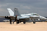 Airplane Pictures - A Marine F/A-18D of VMFAT-101 prepares for takeoff