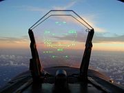 Airplane Pictures - Heads up display (HUD) in an FA-18 Hornet