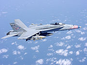 Airplane Pictures - A US Navy FA-18 in flight