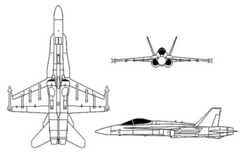 Airplane Pictures - diagram of the F/A-18 Hornet