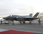 Airplane Pictures - The F-35A being towed to its inauguration ceremony on 7 July 2006