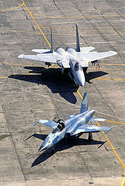 Airplane picture - RTAF F-5 and USAF F-15 in the background