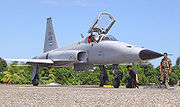 Airplane picture - Honduran F-5E Tiger preparing for takeoff