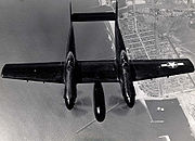 Airplane Pictures - P-82C 44-65169 in black night fighter motif. Note the large bulge that carries the radar array under the wing