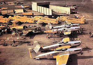 Airplane Pictures - Twin Mustangs in production at North American, 1948