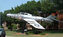 Airplane picture - RF-84F Thunderflash, the reconnaissance version of the swept-wing F-84F