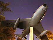 Airplane Pictures - F-86 Sabre monument at the Royal Military College of Canada in Kingston, Ontario.