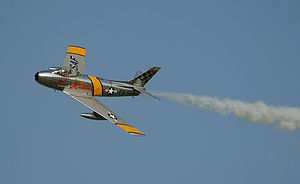 Airplane Pictures - A North American F-86 during the Oshkosh Air Show