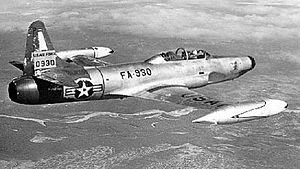 Airplane Picture - A USAF F-94B Starfire in flight