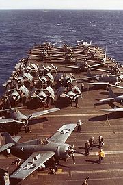 Airplane Pictures - Grumman F4F-4 Wildcats on USS Wasp 1942