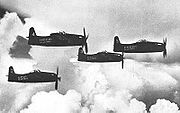 Airplane Pictures - On 25 August 1946, the Blue Angels transitioned to the Grumman F8F-1 Bearcat and introduced the famous diamond formation