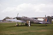 N1854, the first production Fulmar at Farnborough at the SBAC show on 8 September 1962