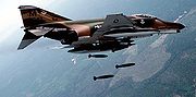 Airplane Pictures - McDonnell Douglas F-4E Phantom II making a practice bombing run