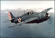 Airplane Pictures - Grumman F4F-3 Wildcat on patrol in early 1942