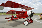 Airplane Pictures - Replica of the Fokker Dr-I, the Red Barons triplane, at the ILA 2006 air show