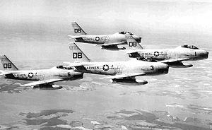 USMC FJ-3Ms of VMF-235 in September 1957