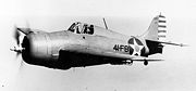 The better known F4F Wildcat of World War II was a monoplane development of an improved F3F biplane design